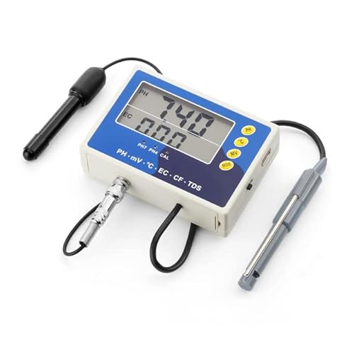 6-IN-1 Multimeter Tester Messgerät Prüfer (EC, CF, TDS, PH, °C & Redox) Leitwert/Leitfähigkeit Aquarium Pool Teich P28 von OCS.tec