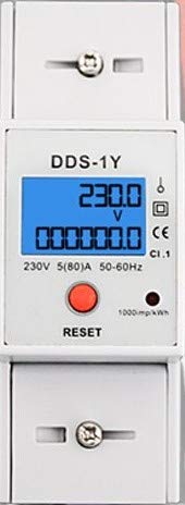 Digitaler Stromzähler Einphasen-Energiezähler DIN-Hutschiene *individuelle Anzeigemöglichkeiten* eQ3 FHEM Smart Home Homematic ZZ3 von OCS.tec