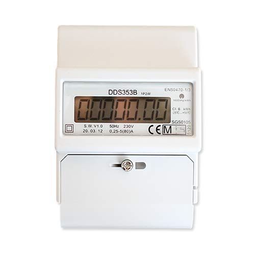 Digitaler MID-Wechselstromzähler Stromzähler Zwischenzähler DIN-Hutschine 220/230V RS485-Modbus & S0-Schnittstelle kWh MID-geeicht ZW4 von OCS.tec