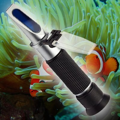 OCS.tec Salzmessgerät Meerwasser Refraktometer Aquarium Meerwasser Salzwasser Salinität Dichte Salz R08 von OCS.tec