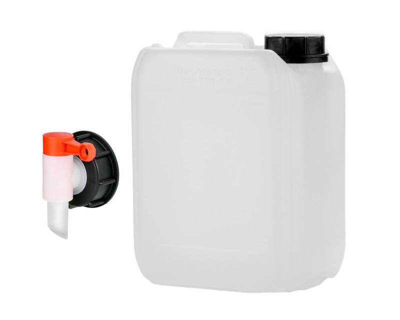 OCTOPUS Kanister 5L Kanister mit Zapfhahn 51mm Gewinde Wasserbehälter lebensmittelecht (1 St) von OCTOPUS