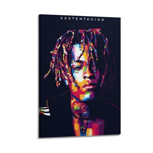 OCZEESDW Rapper XXXTentacion Poster, 1 Poster, dekoratives Gemälde, Leinwand, Wandposter und Kunstdruck, moderne Familienschlafzimmer-Dekoration, Poster, 40 x 60 cm von OCZEESDW