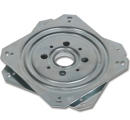 HWS Drehteller Kugellager-Schwenkplatte 155 x 155 mm Drehkranz Schwerlast-Drehbeschlag 360° kugelgelagert Drehteller zum Schrauben von OD