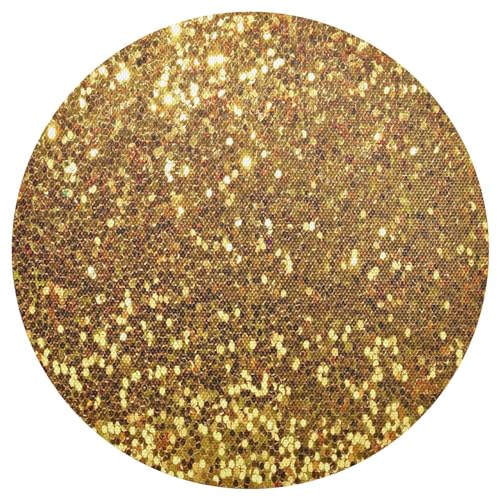 Golden Glitter Platzset Abwaschbar rutschfest Platzsets 15,4 Zoll Tischmatten für Esstisch von ODAWA