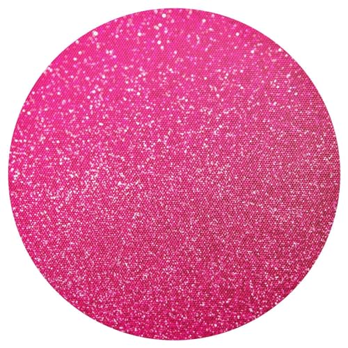 Hot Pink Glitter Placemat 15.4 Inch Round Placemats Kitchen Table Place Mats von ODAWA