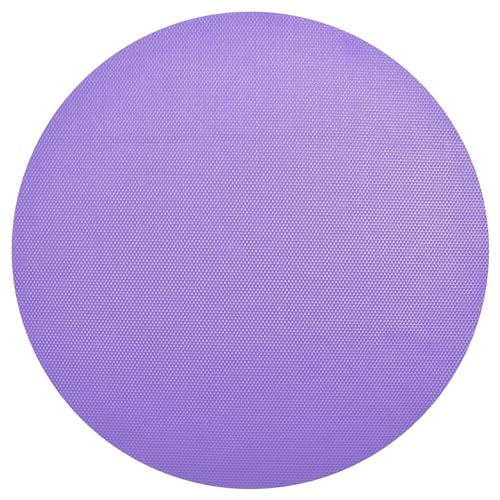 Mittelgroße violette Tischsets 39,1 cm runde Tischsets für drinnen und draußen, Vinyl-Tischsets für Esstisch von ODAWA