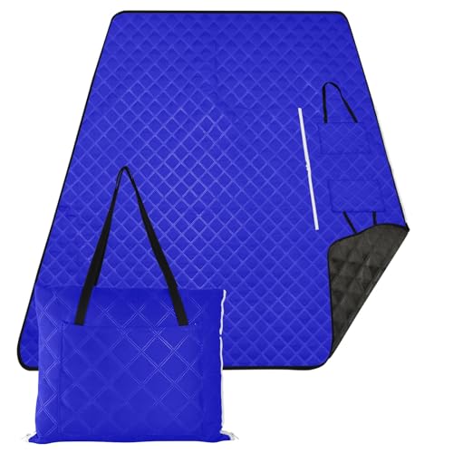 ODAWA Packbare Outdoor-Decke, leicht, handlich, für Frühling, Sommer, Camping, 203,2 x 299,7 cm, mittelblau von ODAWA