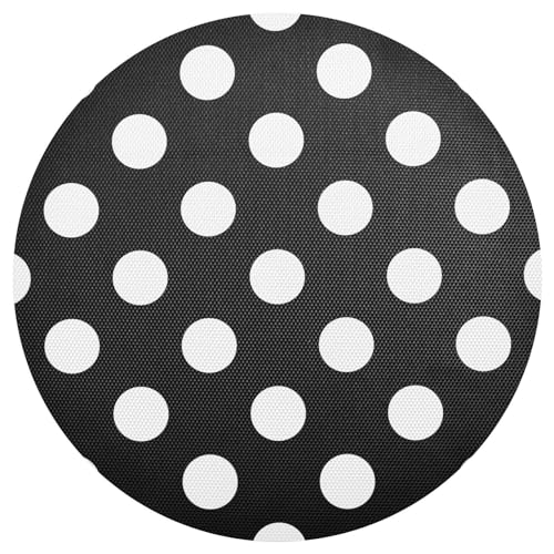 Tischset mit schwarz-weißen Punkten, waschbar, für die Küche, als Party-Dekoration von ODAWA