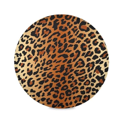 Tischsets mit Leopardenmuster, rund, 38,1 cm, für Esstischdekoration von ODAWA