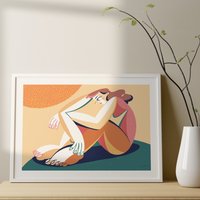 Die Grenzenlose Wartezeit Kunstdruck Wandkunst Wohnkultur Wand-Dekor Wand Kunst Druck Moderne I Llustration Print Wanddekoration von ODAproducts