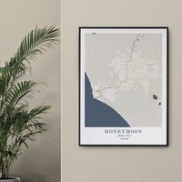 Individuelle Landkarte Roma Karte Druck Geschenk Drucke Stadtkarte Poster von ODAproducts