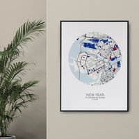 St.petersburg Landkarte Personalisierte Karten Geschenk Stadtplan Karte St.petersburg Landkarte Personalisierte Karten Geschenk Stadtplan Karte von ODAproducts