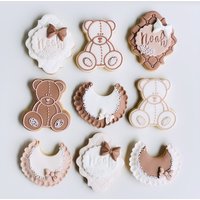 Pastel Teddy Bear Geburtstag Kekse Geschenk Candy Bar Party von ODDAcake