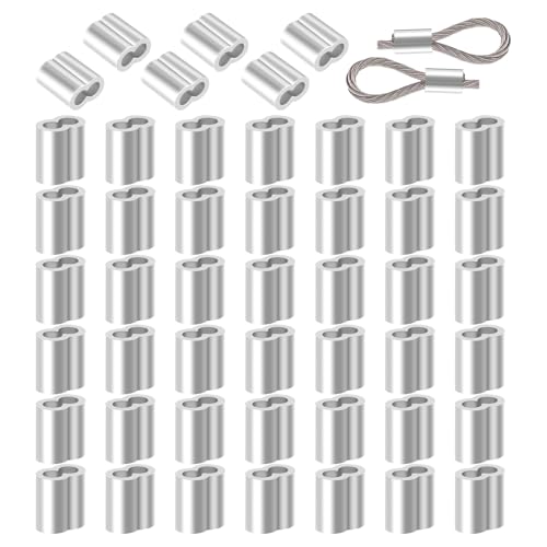 50 Stück Seilklemme 8mm, Aluminium-Crimpschlaufe, Quetschhülsen Pressklemmen, Doppelhülsen Klemmhülsen, Drahtseilklemme Seilklemmen für Gummiseil Expanderseil Drahtseil Kabel Planenseil 50 Stück Seilklemme 8mm, Aluminium-Crimpschlaufe, Quetschhülsen Pressklemmen, Doppelhülsen Klemmhülsen, Drahtseilklemme Seilklemmen für Gummiseil Expanderseil Drahtseil Kabel Planenseil von ODDerZZii