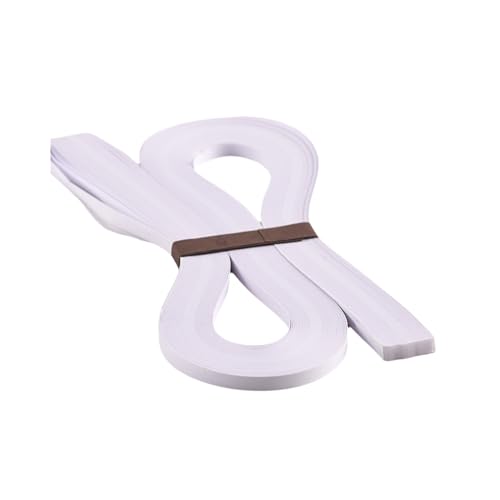 ODETOJOY Papierstreifen Quilling Streifen Papier Weiß 3mm 520mm länge 120 g/m2.-120 Stücke Quilling Papierstreifen von ODETOJOY