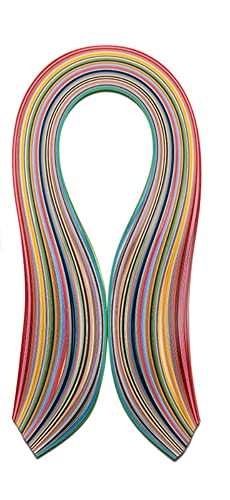 ODETOJOY Quilling-Papierstreifen, 10 mm, 36 Farben, 180 Streifen, DIY Origami-Papier, Quilling, Kunstlänge: 54 cm von ODETOJOY