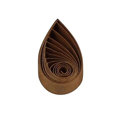 ODETOJOY Quilling Papierstreifen 10mm Braun quilling streifen 1cm quilling papier 120 Stück Länge 52cm Braun von ODETOJOY