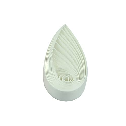 ODETOJOY Quilling Papierstreifen 10mm Creme Elfenbein quilling streifen 1cm quilling papier 120 Stück Länge 52cm Creme Elfenbein von ODETOJOY