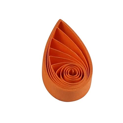 ODETOJOY Quilling Papierstreifen 10mm Orange quilling streifen 1cm quilling papier 120 Stück Länge 52cm Orange von ODETOJOY