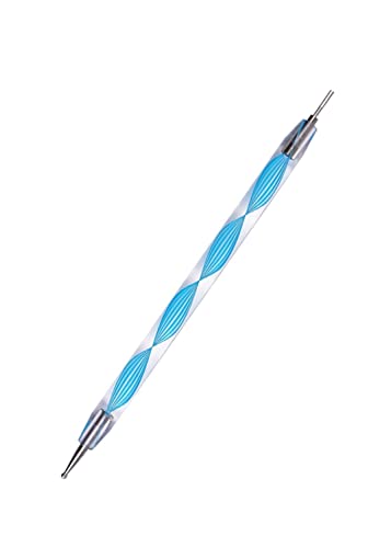 ODETOJOY Quilling-Werkzeug mit Schlitz, Prägekugelkopf, Edelstahl, Doppel-Papier-Quilling-Werkzeug, 6 mm, Schlitz-Prägung, zum Quill-Papierspule (blau) von ODETOJOY