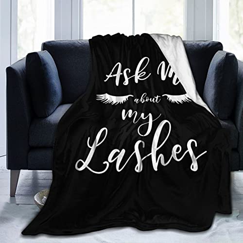 ODHHGDF Ask-Me-About-My-Lashes Decke, pillingresistent, Flanell, Klimaanlage, Wohnzimmer-Decke ODHHGDF Ask-Me-About-My-Lashes Decke, pillingresistent, Flanell, Klimaanlage, Wohnzimmer-Decke von ODHHGDF