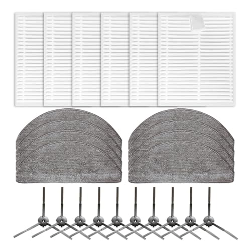 Kompatibel Mit Vyzzle,D10 Staubsauger-Ersatzzubehör, Mopptuch, Filterbürste, Staubsauger(SET B) von ODILUXDCF