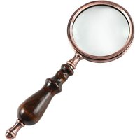 10-fache Lupe aus antikem Kupfer mit Holzgriff und echtem Glas, beste Leselupe für Senioren, Makuladegeneration 10-fache Lupe aus antikem Kupfer mit Holzgriff und echtem Glas, beste Leselupe für Senioren, Makuladegeneration von ODIPIE