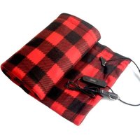 12 V elektrisch beheizte Fleecedecke mit Temperaturregelung für Auto, Wohnmobil, Winter, Zuhause, Büro von ODIPIE