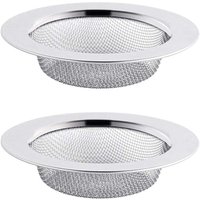 2 Stück Edelstahl-Abflusssieb, 11,5 cm Abflussfilter, Abflusssieb, Abflusssieb, Küchenabflusssieb 2 Stück Edelstahl-Abflusssieb, 11,5 cm Abflussfilter, Abflusssieb, Abflusssieb, Küchenabflusssieb von ODIPIE