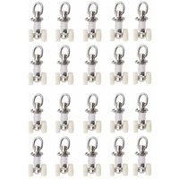 20 stück Vorhang Track Glider Schiene Rollen Kunststoff Twin Rollen Aluminium Legierung Kleine 20 stück Vorhang Track Glider Schiene Rollen Kunststoff Twin Rollen Aluminium Legierung Kleine von ODIPIE