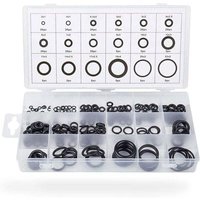 Odipie - 225-teiliges Gummi-O-Ring-Set, 18 Größen, schwarze O-Ring-Dichtungen, hydraulische Sanitärdichtungen, Kfz-Waschmaschinen-Klimaanlagendichtung von ODIPIE