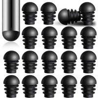 24 Stück runde Endkappen mit 16 mm Außendurchmesser, Kunststoffrohreinsätze, Stuhlbein-Endkappen, Rohr-Kunststoffkappen-Schutz 24 Stück runde Endkappen mit 16 mm Außendurchmesser, Kunststoffrohreinsätze, Stuhlbein-Endkappen, Rohr-Kunststoffkappen-Schutz von ODIPIE