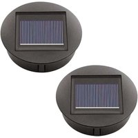 2er-Pack Ersatz-Solarleuchten mit LED-Solarpanel-Ersatzabdeckung, Außenbeleuchtung für Gartendekoration von ODIPIE