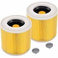 2er-Pack Kartuschenfilter für WD3 Premium WD2 WD3 WD3P WD3 MV2 MV3 WD3 Filter Ersatzfilter für Kärcher Staubsauger 6.414-552.0/64145520 von ODIPIE
