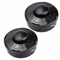 Miya - 2er-Set Universal-Freischneiderkopf Nylon-Ersatzspule für Freischneider-Trimmerkopf M10 x 1,25 für Benzin-Thermo-Freischneider von MIYA