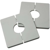 Odipie - 2er Set Vierkantrohrabdeckungen aus selbstklebendem PVC-Kunststoff für Brauseschläuche mit 33 mm Durchmesser von ODIPIE