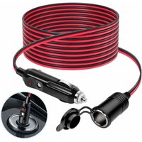 3M-Zigarettenanzünder-Verlängerungskabel, 12V/24V-Autoladegerät, Zigarettenanzünderbuchse, wasserdichter, staubdichter 16-AWG-Adapter mit 3M-Zigarettenanzünder-Verlängerungskabel, 12V/24V-Autoladegerät, Zigarettenanzünderbuchse, wasserdichter, staubdichter 16-AWG-Adapter mit von ODIPIE