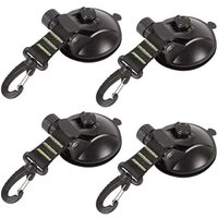 4 Stück Anker-Saugnapf mit Saugnapf-Befestigung, geeignet für Autos, Camping, Planen, Zelte, multifunktionales Saugnapf-Zubehör von ODIPIE