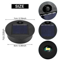 4Pcs Solar Licht Ersatzteile Outdoor Hängen Laterne Kopf Runde Solar Licht Teile Wasserdichte Solar Lichter von ODIPIE