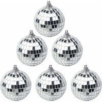 6 Stück Silber Discokugel Spiegel Discokugel, Discokugel für 70er Jahre Discofieber, Hängedeko, Glitzerkugel, für Party, Karneval 6 Stück Silber Discokugel Spiegel Discokugel, Discokugel für 70er Jahre Discofieber, Hängedeko, Glitzerkugel, für Party, Karneval von ODIPIE
