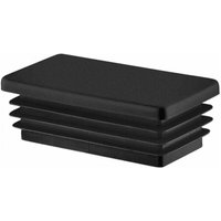 6 Stück Stopfen für rechteckige Rohrkappen 60 x 30 mm, schwarz, Kunststoff-Endkappen, Blindkappen 6 Stück Stopfen für rechteckige Rohrkappen 60 x 30 mm, schwarz, Kunststoff-Endkappen, Blindkappen von ODIPIE