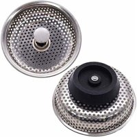 Abflusssieb, Abflussstopfen aus Edelstahl, Abflussstopfenlochsieb für Küchenspüle, Ersatzteile, Durchmesser 85 mm (2 Stück) von ODIPIE