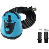 Aquarium Pumpe 25W 1500L/H Tauchpumpe Ultra-Leise Mini Teichpumpe Springbrunnenpumpe mit Einstellbarem Schalter und 1.5m Kabel, 2 Düsen wasserpumpe von ODIPIE