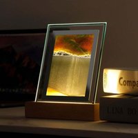 Bewegliches Sandkunst-Gemälde-Nachtlicht, dynamische 3D-Sandlandschaft, bewegtes Sandbild mit quadratischem LED-Glas, fließendes Sanddisplay in Bewegliches Sandkunst-Gemälde-Nachtlicht, dynamische 3D-Sandlandschaft, bewegtes Sandbild mit quadratischem LED-Glas, fließendes Sanddisplay in von ODIPIE