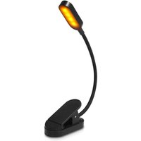Odipie - Buch-Clip-Leseleuchte, Gritin Buchlampe mit 9 LEDs, 3 Farbtemperaturmodi, stufenlose Helligkeit, Clip-Lampe, wiederaufladbare von ODIPIE