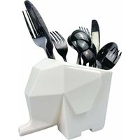Elefant Besteckhalter, Abtropfgestell, Schwammhalter, Küchenspüle, weiß, mit Abflussloch zur Aufbewahrung von Messern Elefant Besteckhalter, Abtropfgestell, Schwammhalter, Küchenspüle, weiß, mit Abflussloch zur Aufbewahrung von Messern von ODIPIE