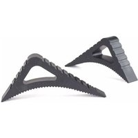 Fensterstopper für den Innen- und Außenbereich – 2er-Set in Schwarz – Blocker für offene Türen – Stoppy Gummi-Türstopper – Block für offene Fenster – von ODIPIE