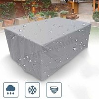 Gartenmöbel-Abdeckung, rechteckig für Gartentisch-Set, Schneeschutz, wasserdicht, staubdicht, UV-beständig, atmungsaktiv, wasserdicht und winterfest, Gartenmöbel-Abdeckung, rechteckig für Gartentisch-Set, Schneeschutz, wasserdicht, staubdicht, UV-beständig, atmungsaktiv, wasserdicht und winterfest, von ODIPIE