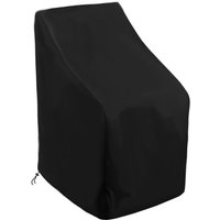 Odipie - Gartenstuhl-Abdeckung, 65x65x80/120 cm, wasserdichte Gartensessel-Abdeckung, 210D Oxford Anti-UV - Schwarz von ODIPIE