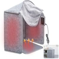 Infrarot Heizpaneel, Faltbares Infrarotheizung Schreibtisch, Infrarot Schreibtischheizung mit Fußmatte, 5 Heizstufen und 6 Timing, 50x100cm von ODIPIE